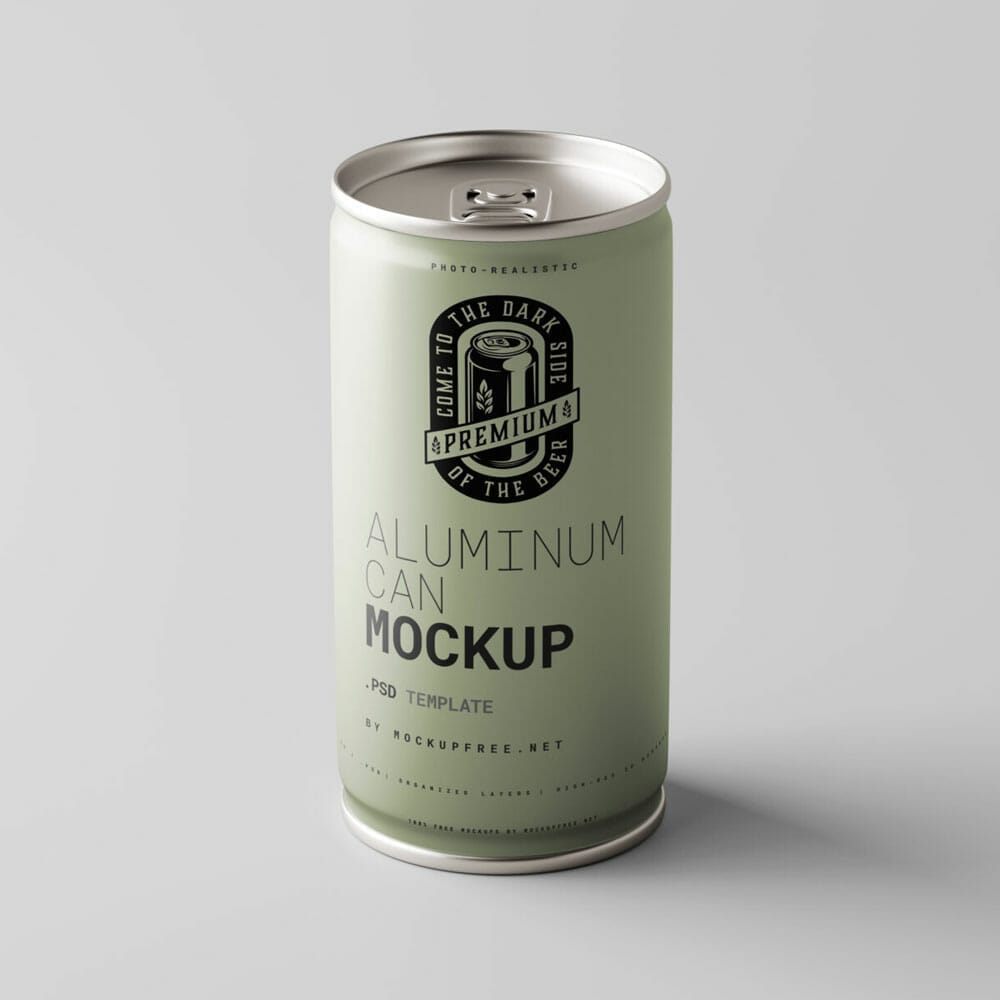 250ml Can Mockups PSD