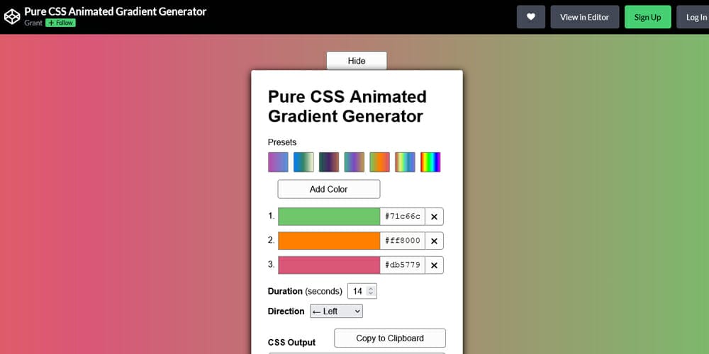 The Top Free CSS Gradient Generators » CSS Author