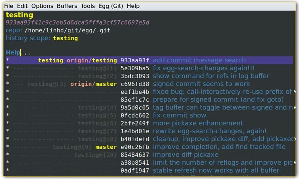 Egg (Emacs Got Git)