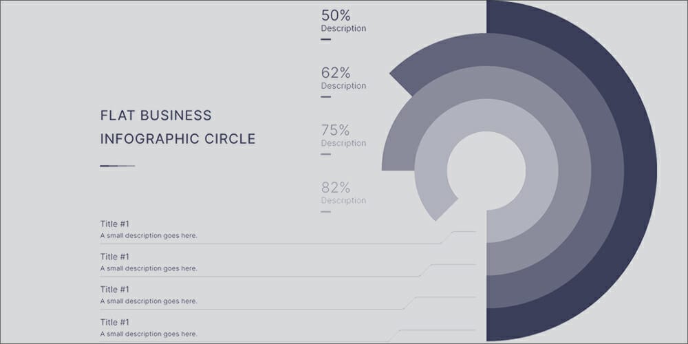 Flat Business Infographic Circle