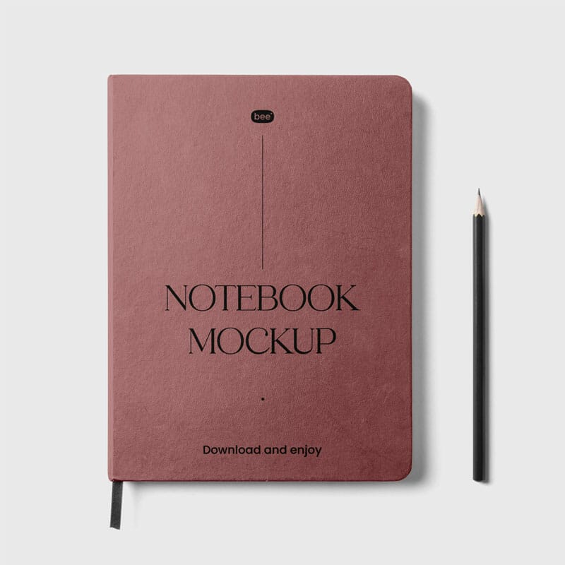Free A4 Notebook Mockup