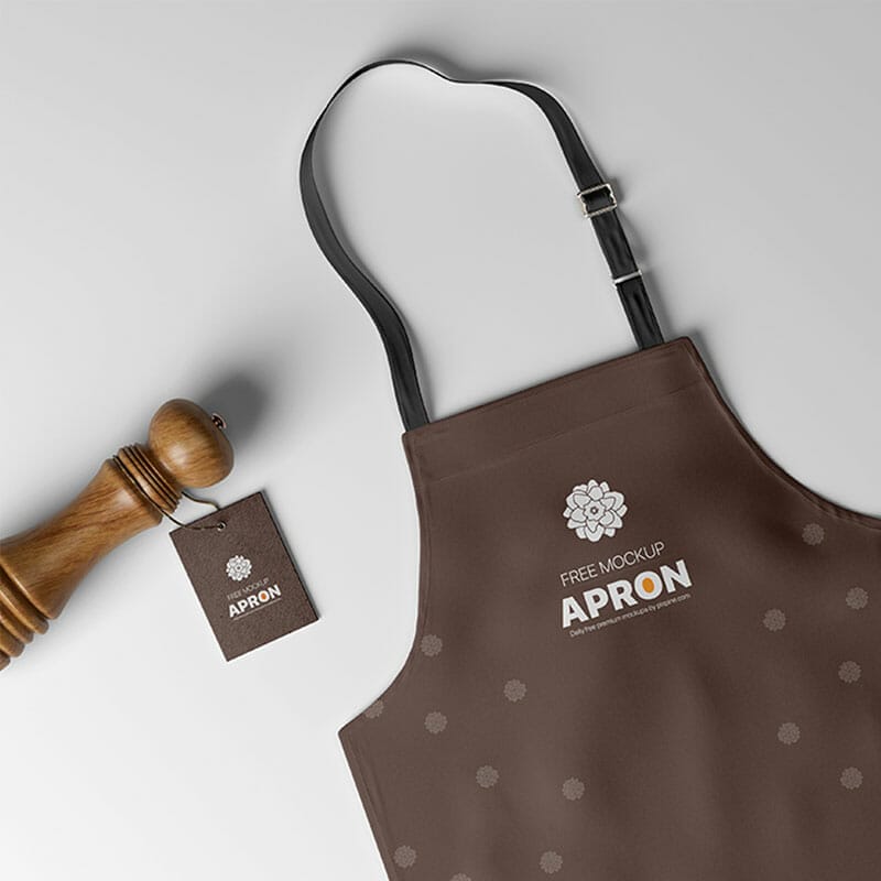 Free Apron Mockup PSD