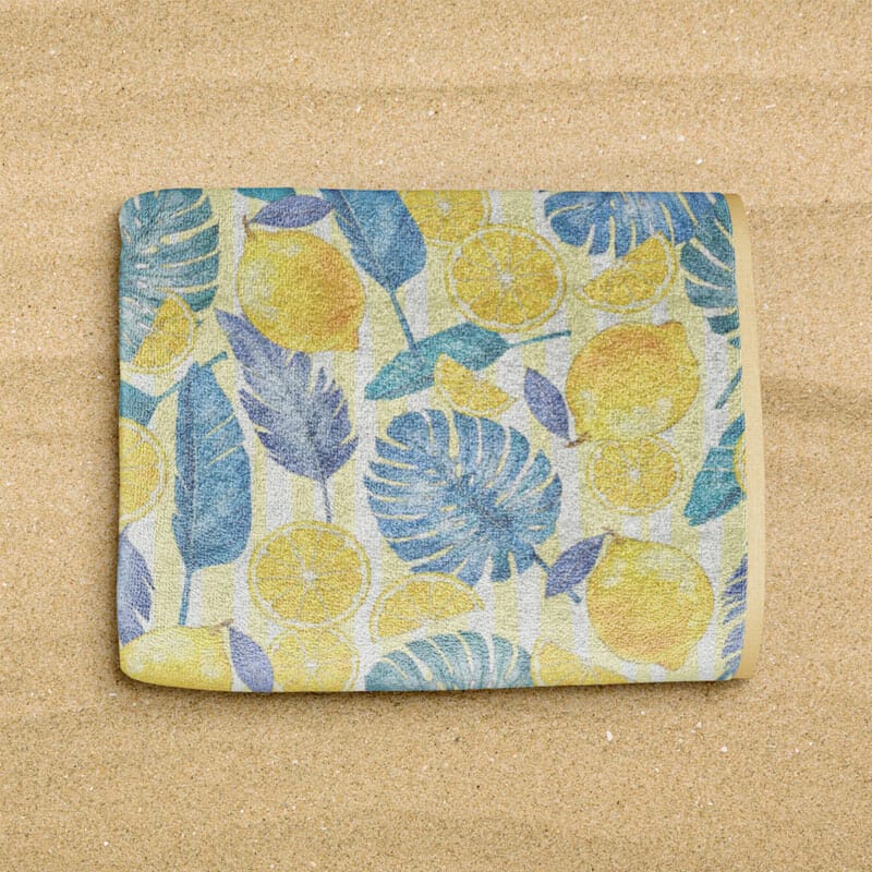 Free Beach Towel Mockup PSD Template