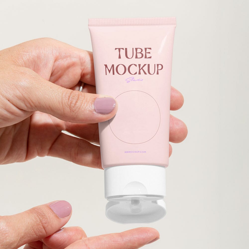 Free Beauty Tube PSD Mockup