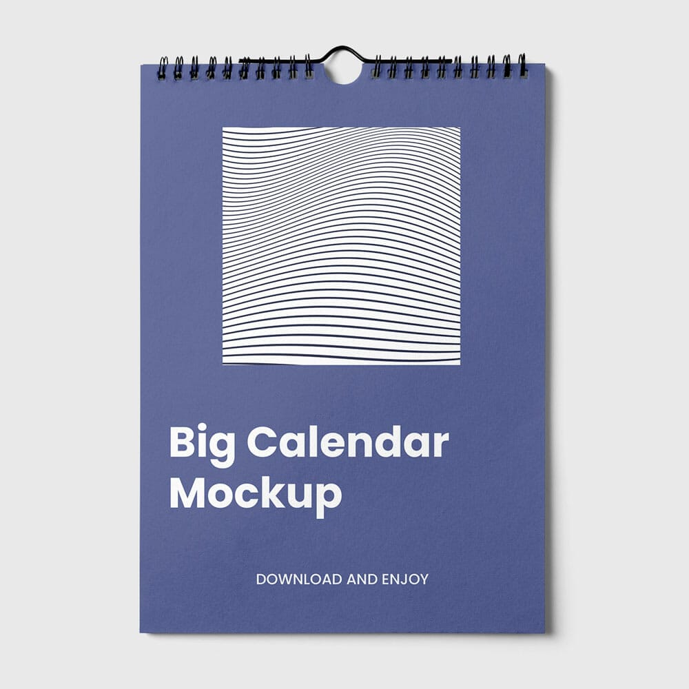 Free Big Calendar Mockup