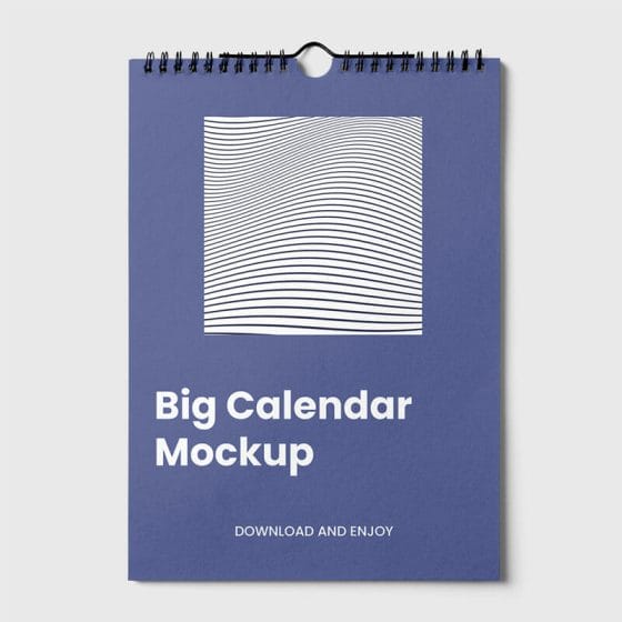 Free Big Calendar Mockup