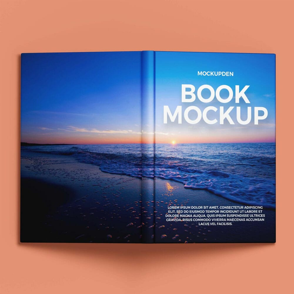 Free Book Cover Mockup Front And Back PSD Template