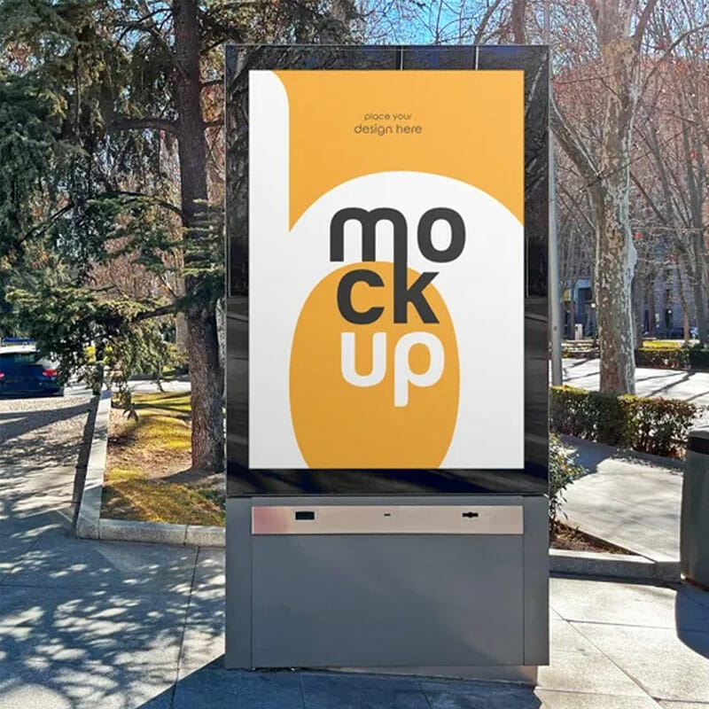 Free Citylight Stand Mockup