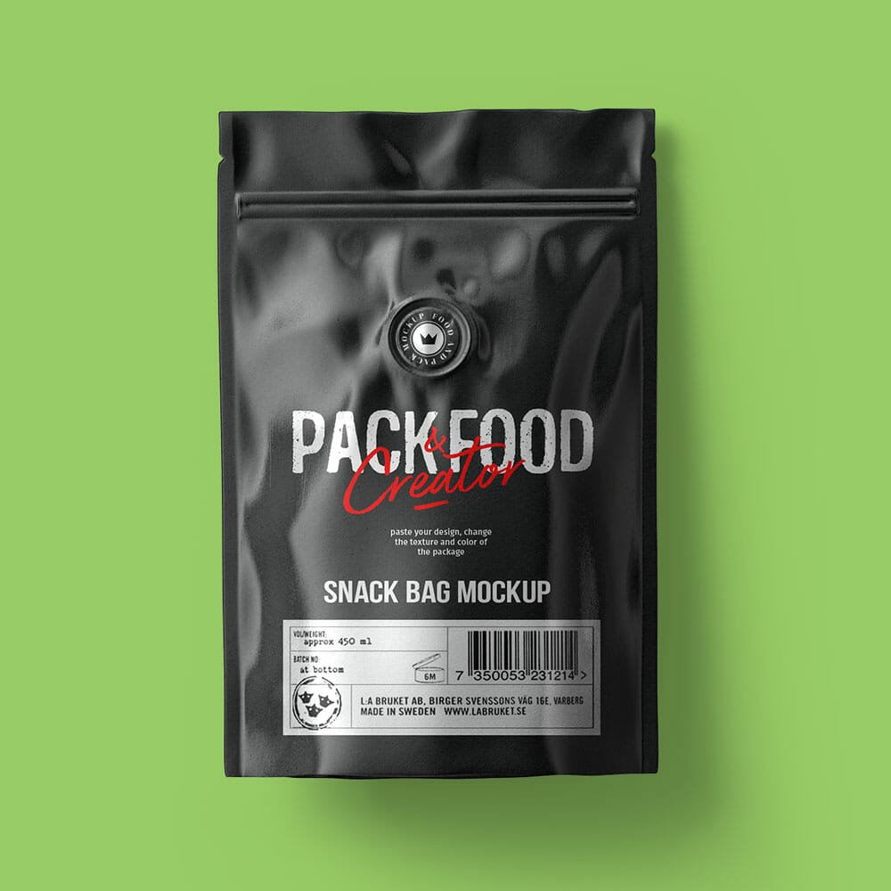 Free Coffee Paper Bag Mockup PSD