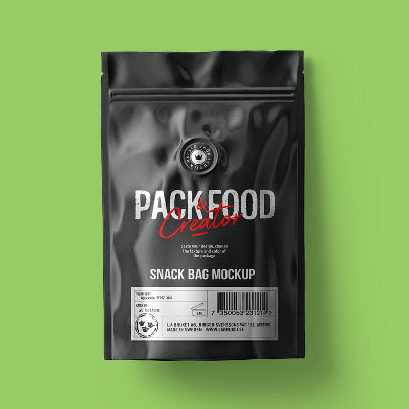 Free Coffee Paper Bag Mockup PSD