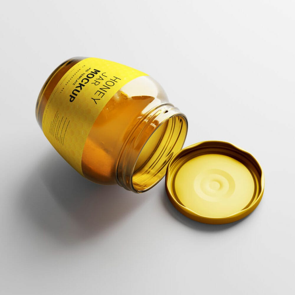 Free Drop Shaped Jar Mockups PSD