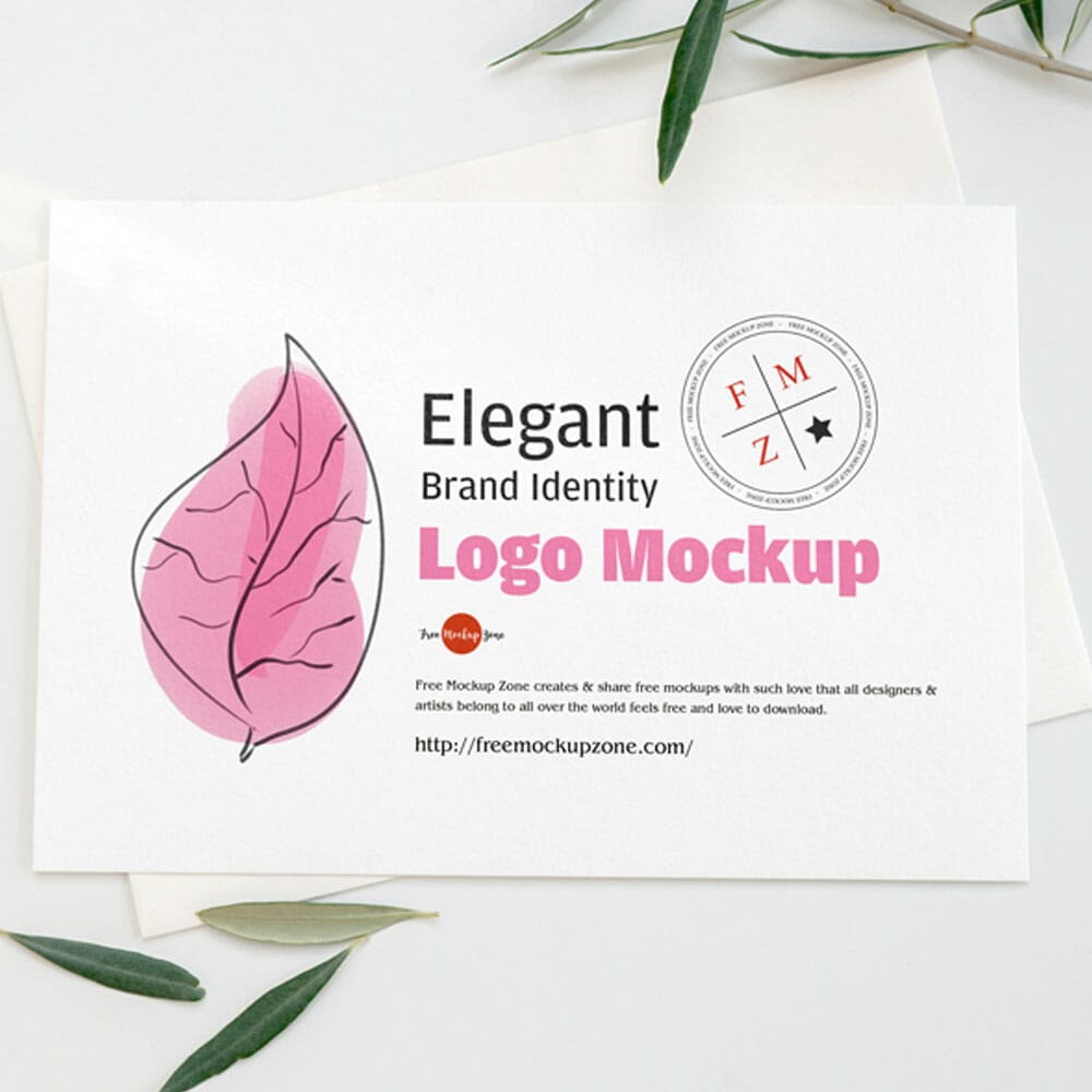 Free Elegant Brand Identity Logo Mockup