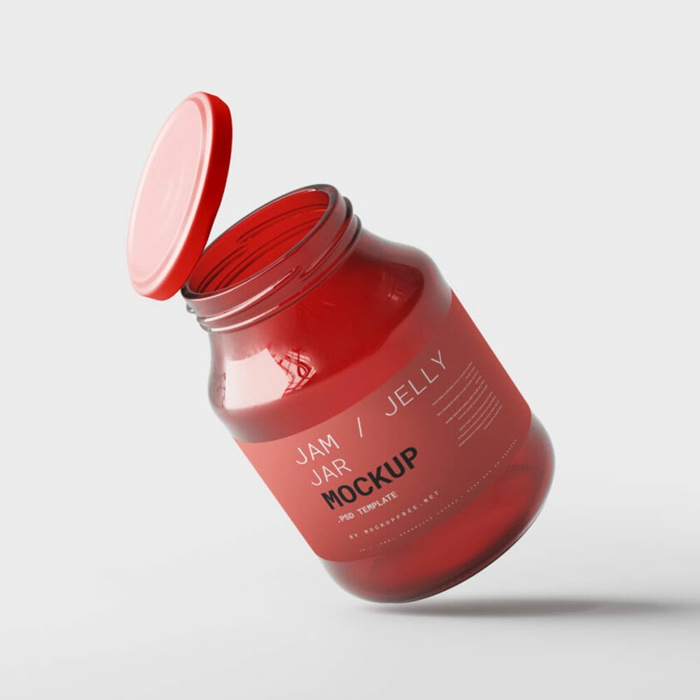 Free Jam Jar Mockups PSD