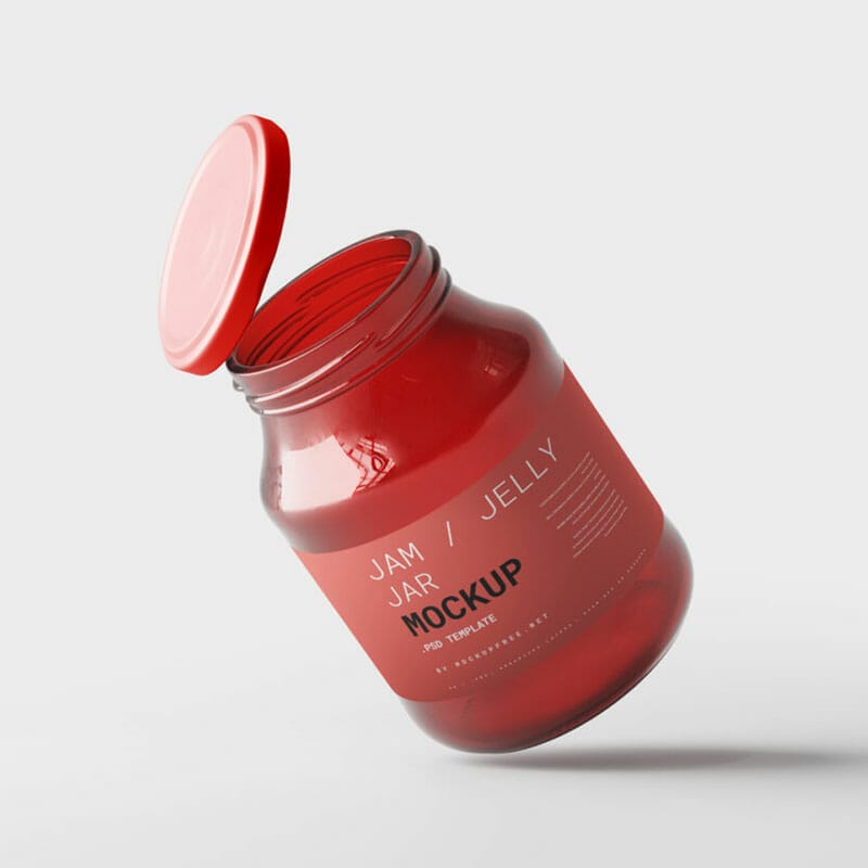 Free Jam Jar Mockups PSD