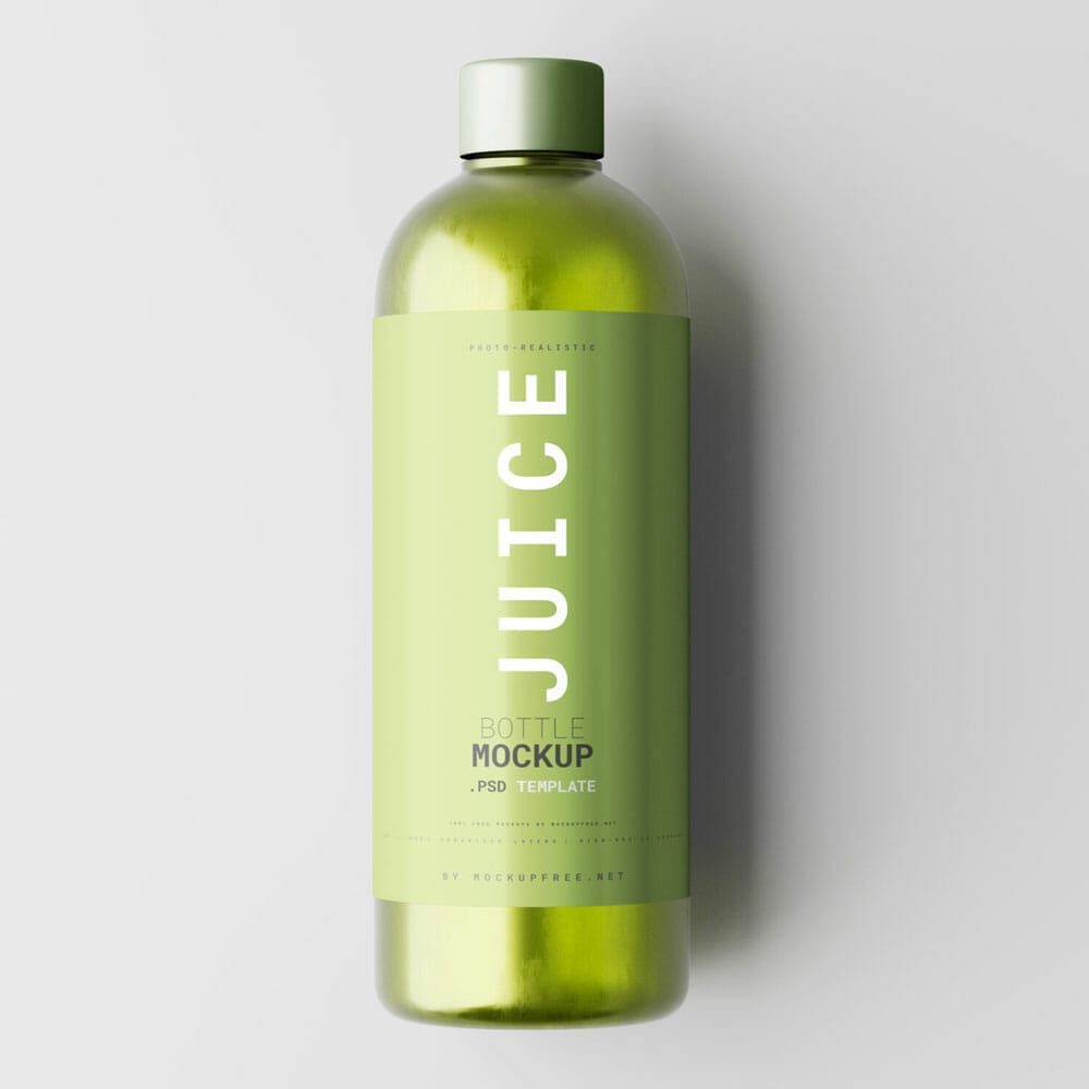 Free Juice Bottle Mockups PSD