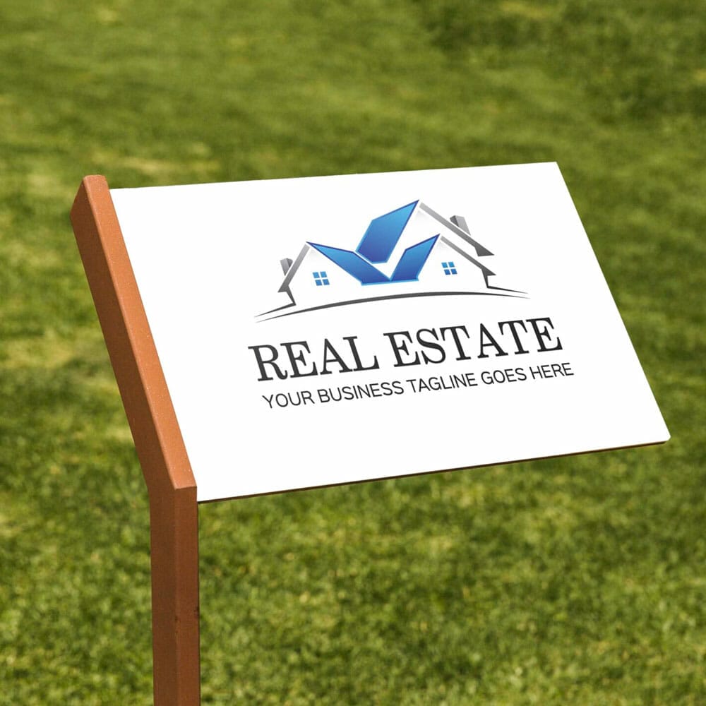 Free Lawn Sign Mockup PSD Template