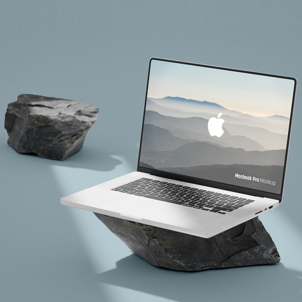 Free MacBook Pro Mockup PSD