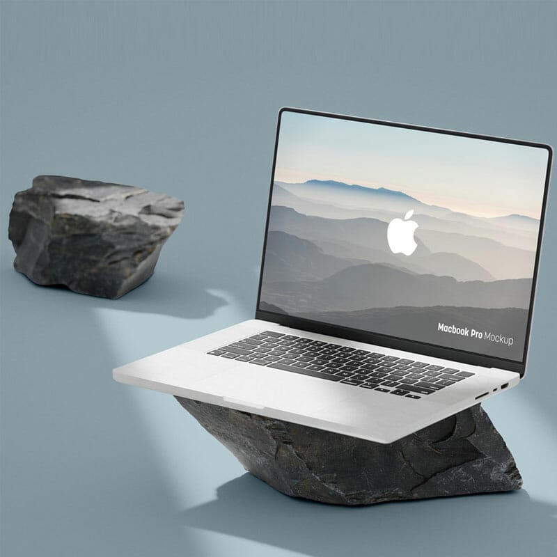 Free MacBook Pro Mockup PSD