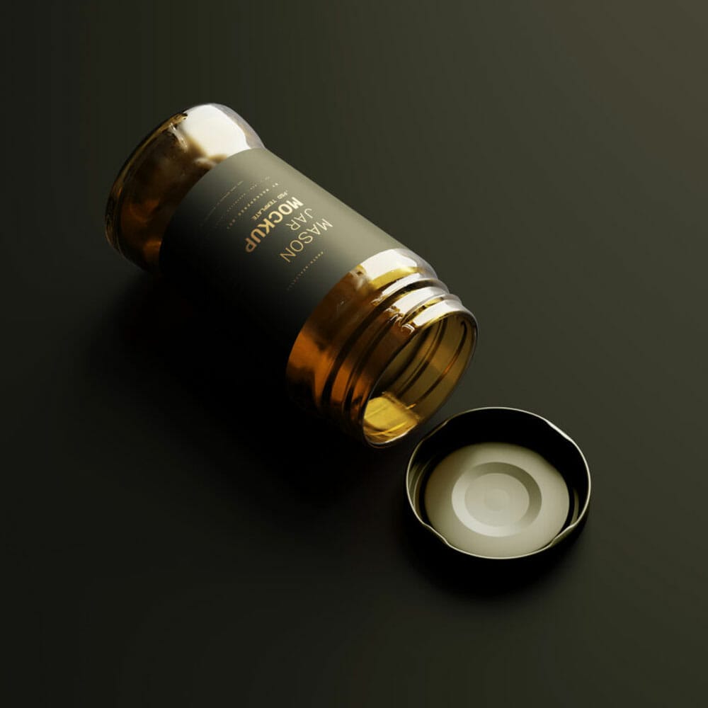Free Mason Jar Mockups PSD