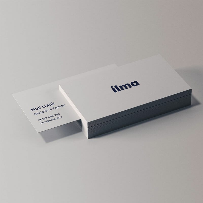 Free Minimal Business Card Mockup