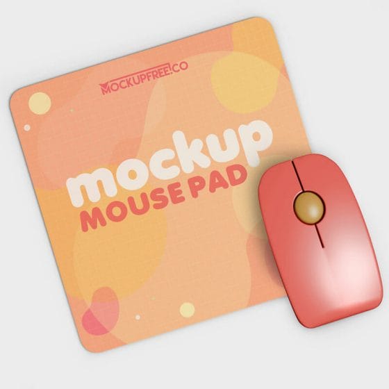 Free Mouse Pad Set Mockup In PSD