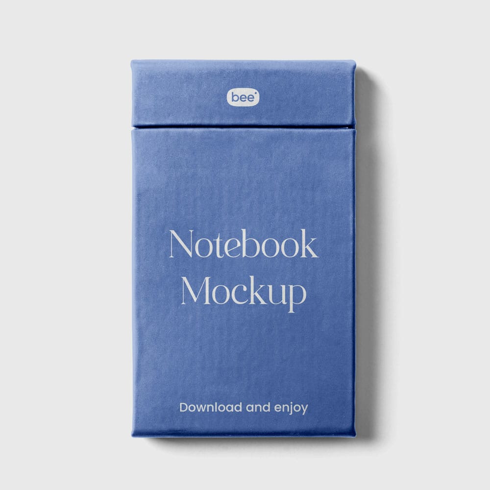 Free Oblong Notebook Mockup PSD