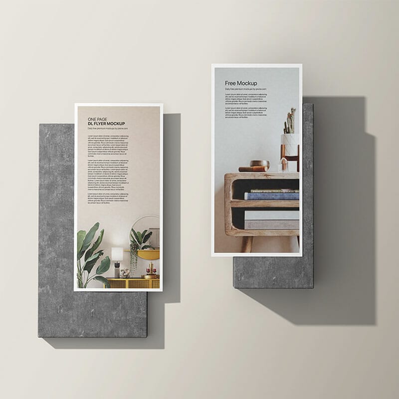 Free One Page DL Flyer Mockup
