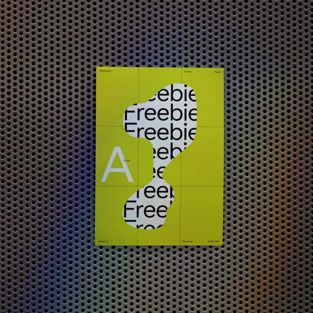 Free Poster Mockup PSD Template