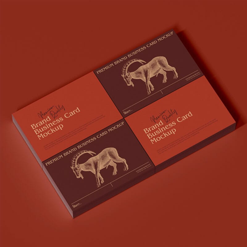 Free Premium Brand Business Card Mockup