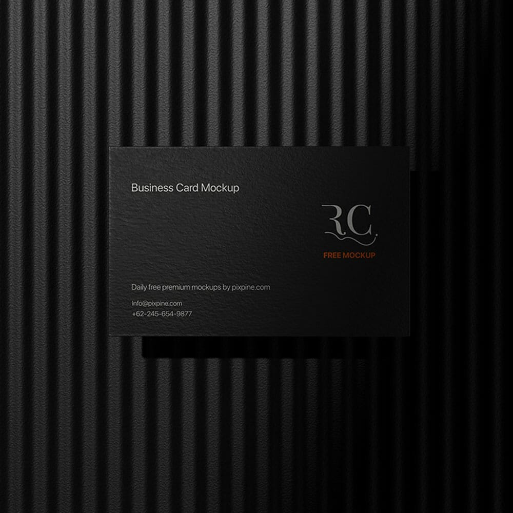 Free Premium Business Card Mockup