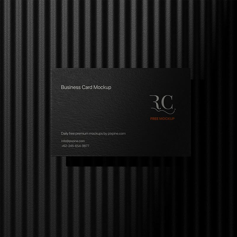 Free Premium Business Card Mockup
