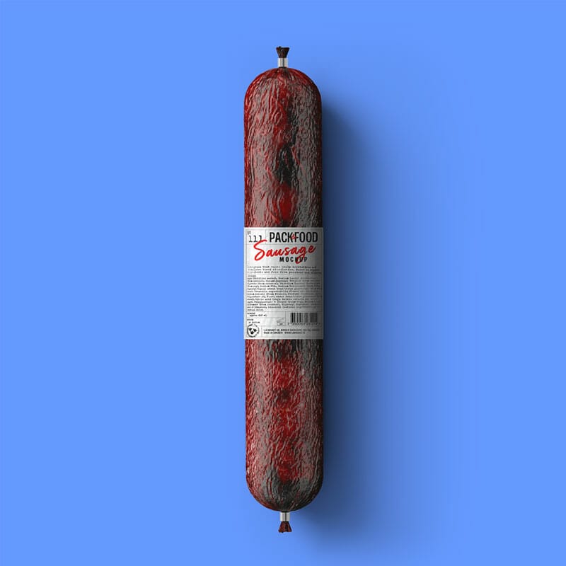 Free Sausage Mockup PSD