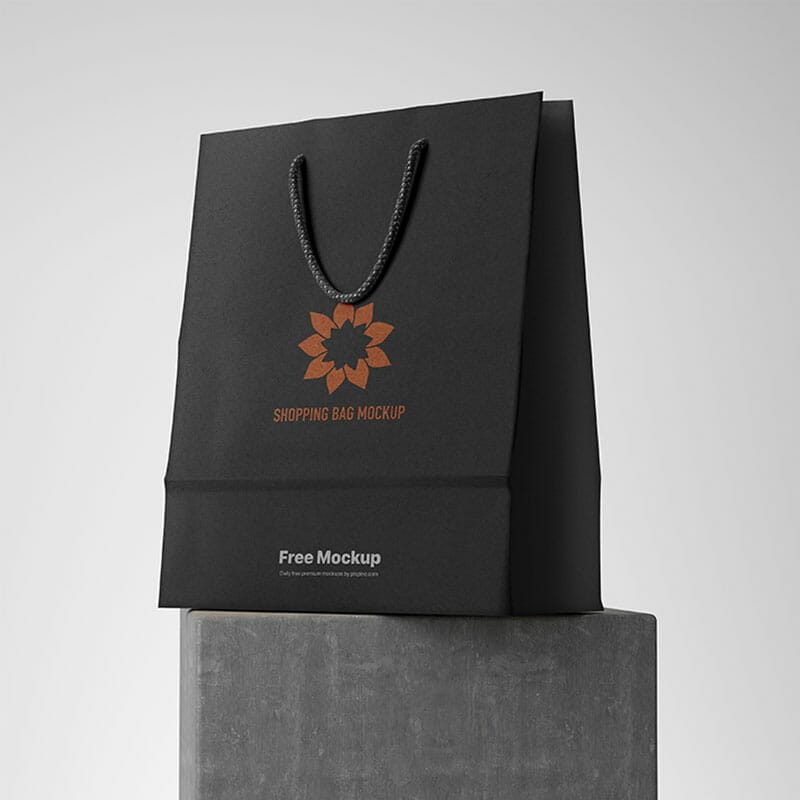 Free Shopping Bag PSD Mockup