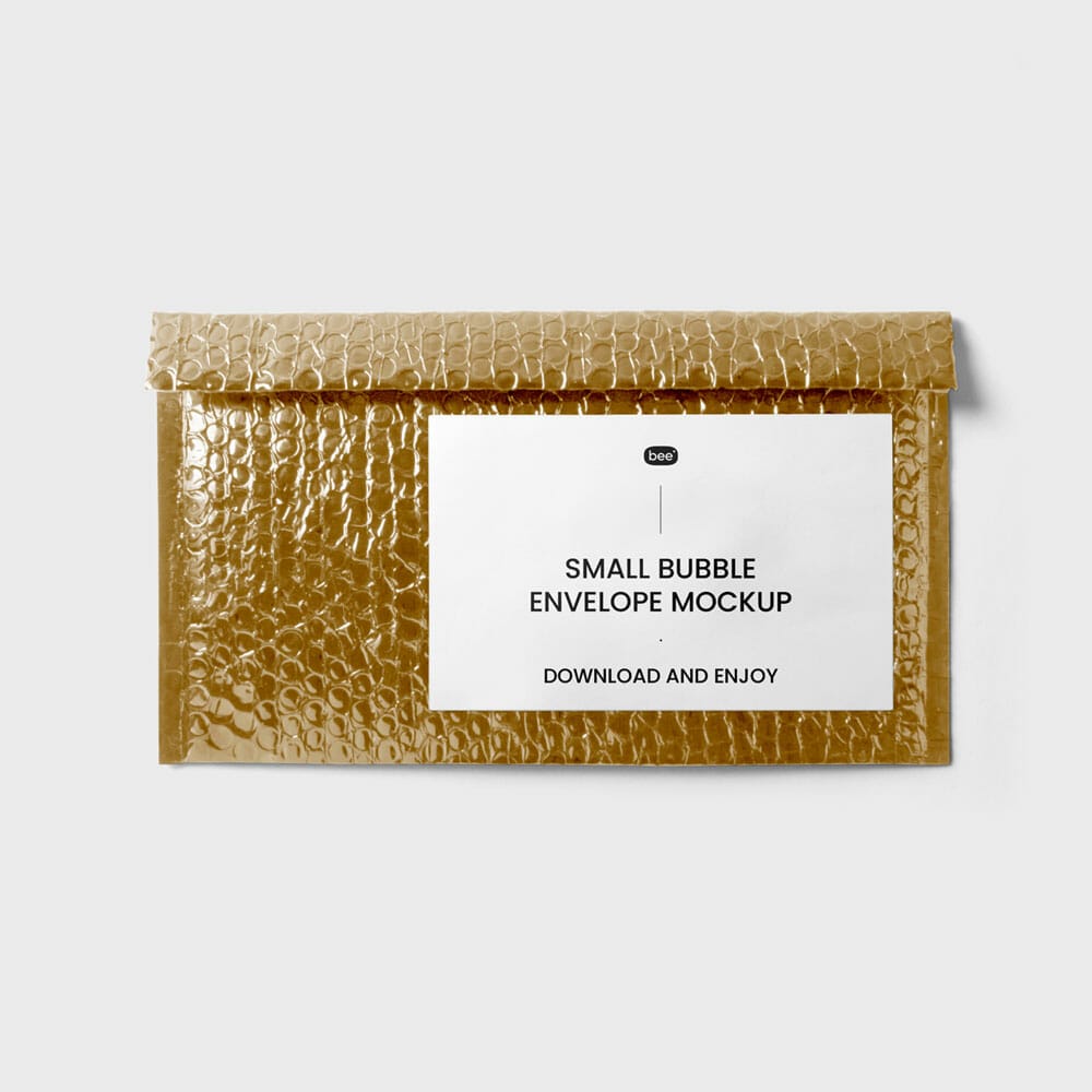 Free Small Bubble Envelope Mockup