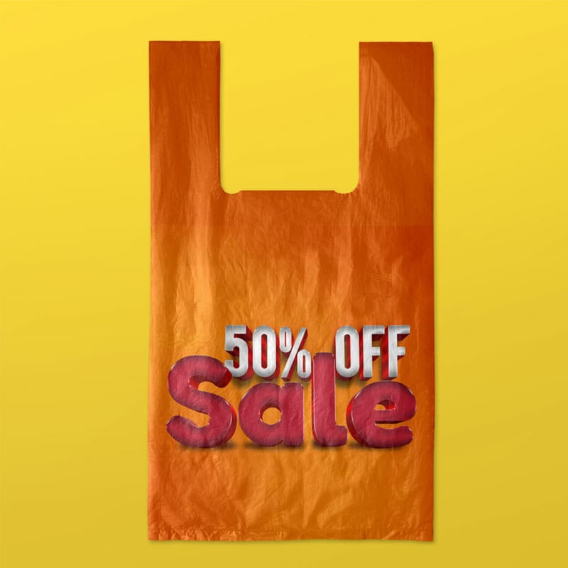 Free Small Plastic Bag Mockup PSD Template