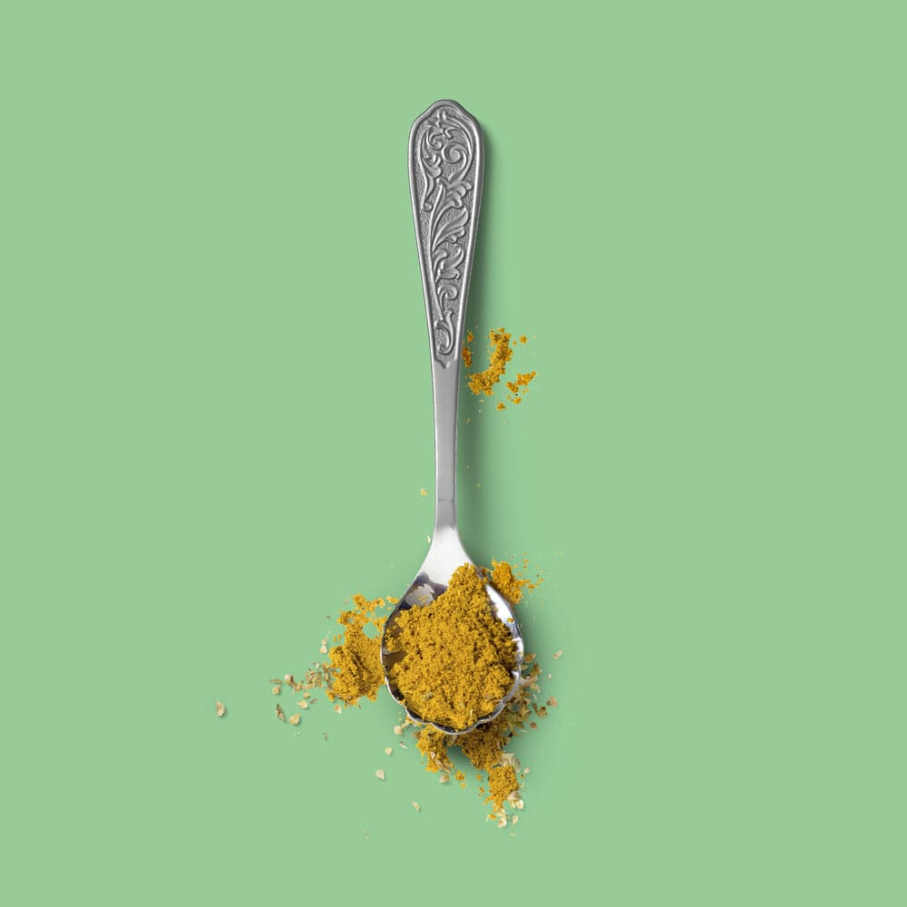 Free Spoon Spices Mockup Top View PSD