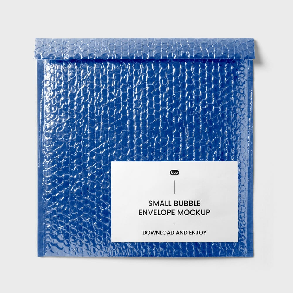 Free Square Bubble Envelope Mockup PSD