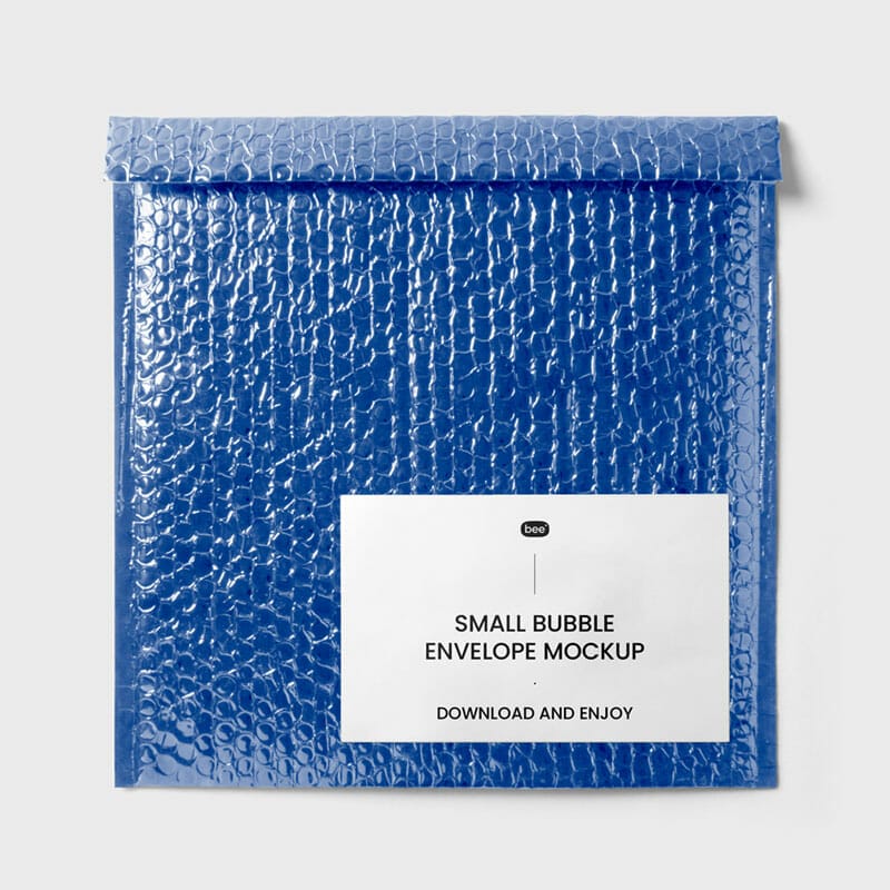 Free Square Bubble Envelope Mockup PSD