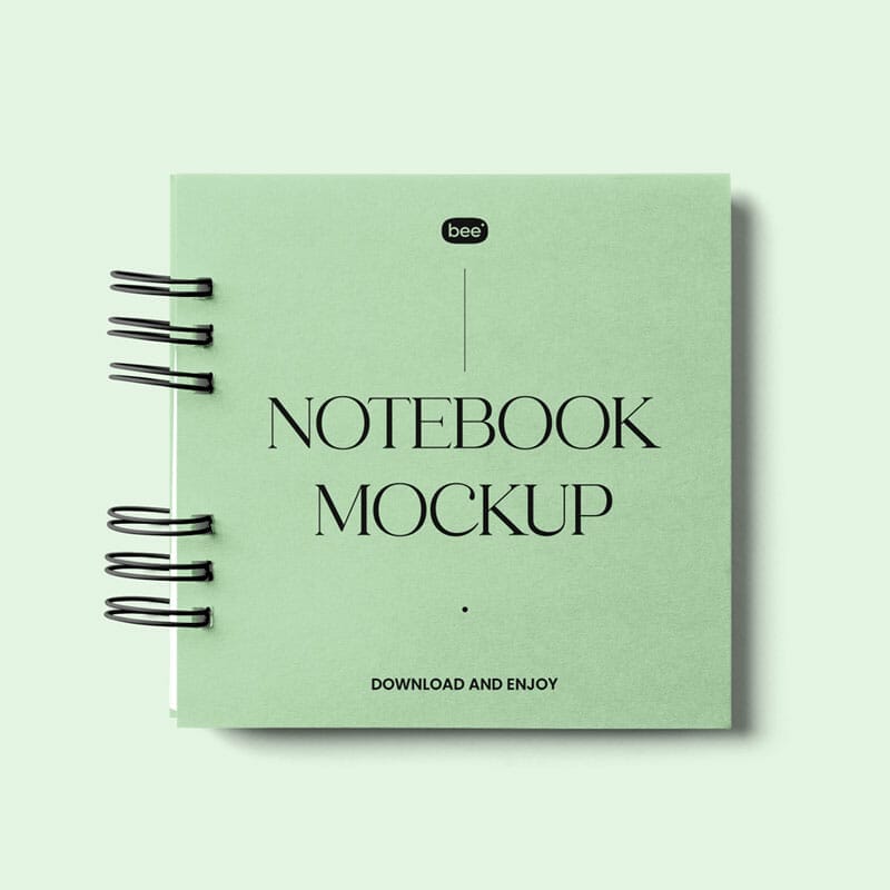 Free Square Notebook Mockup » CSS Author