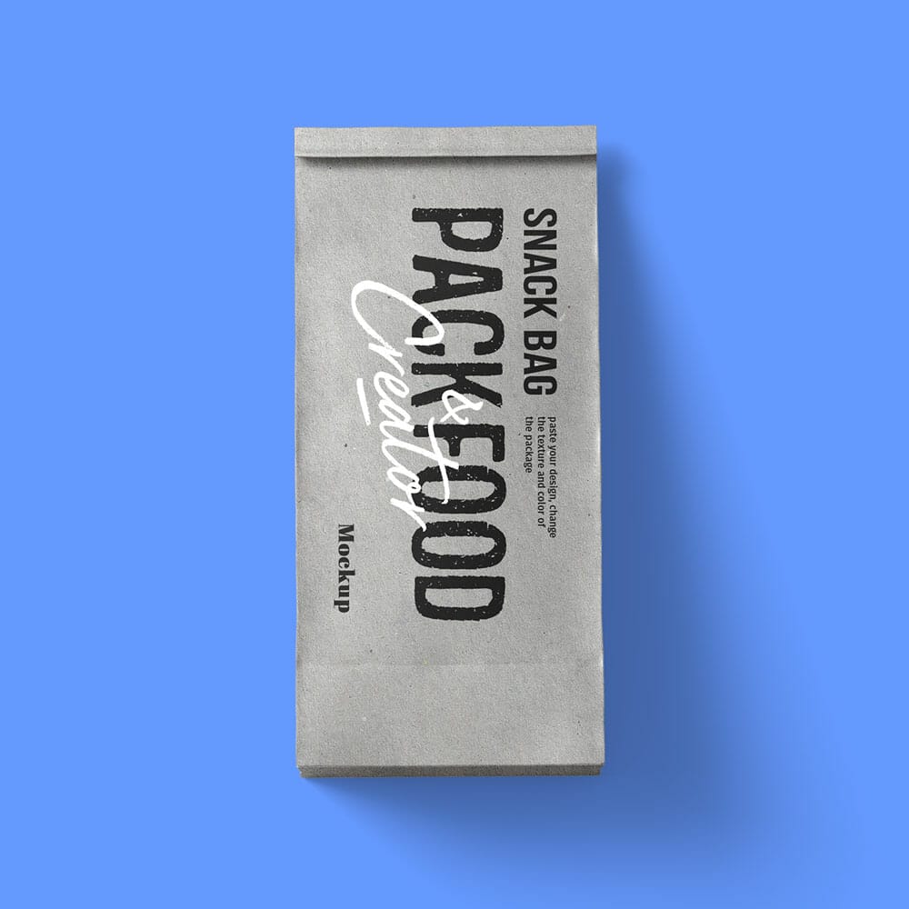 Free Top View Paper Bag Mockup PSD