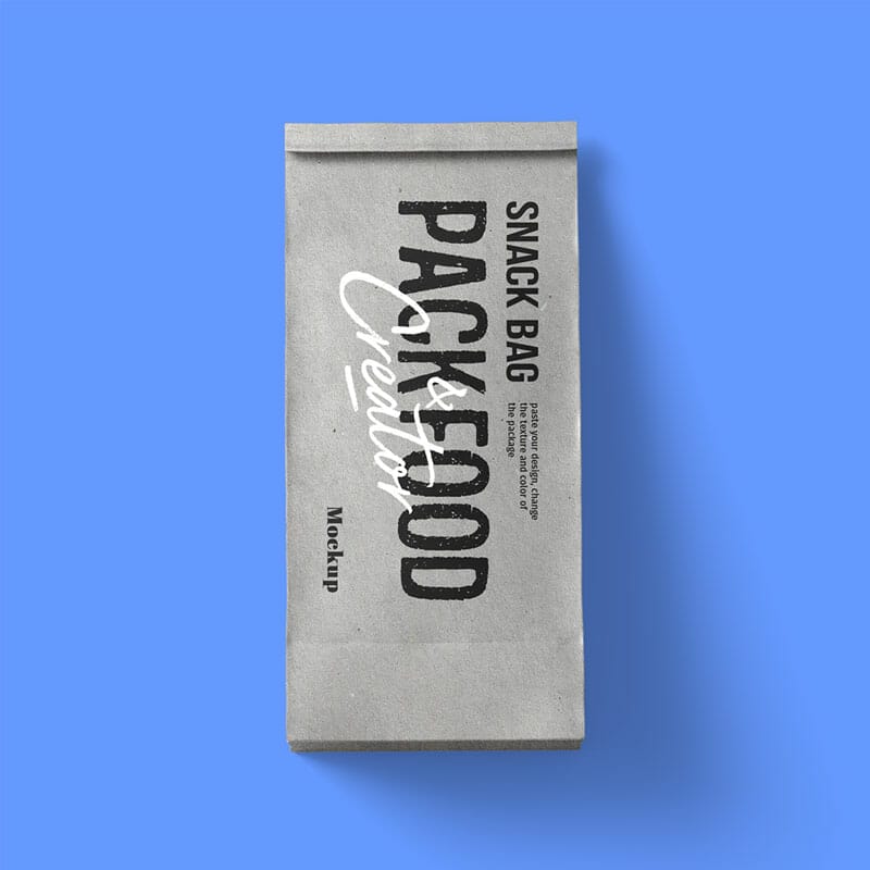 Free Top View Paper Bag Mockup PSD