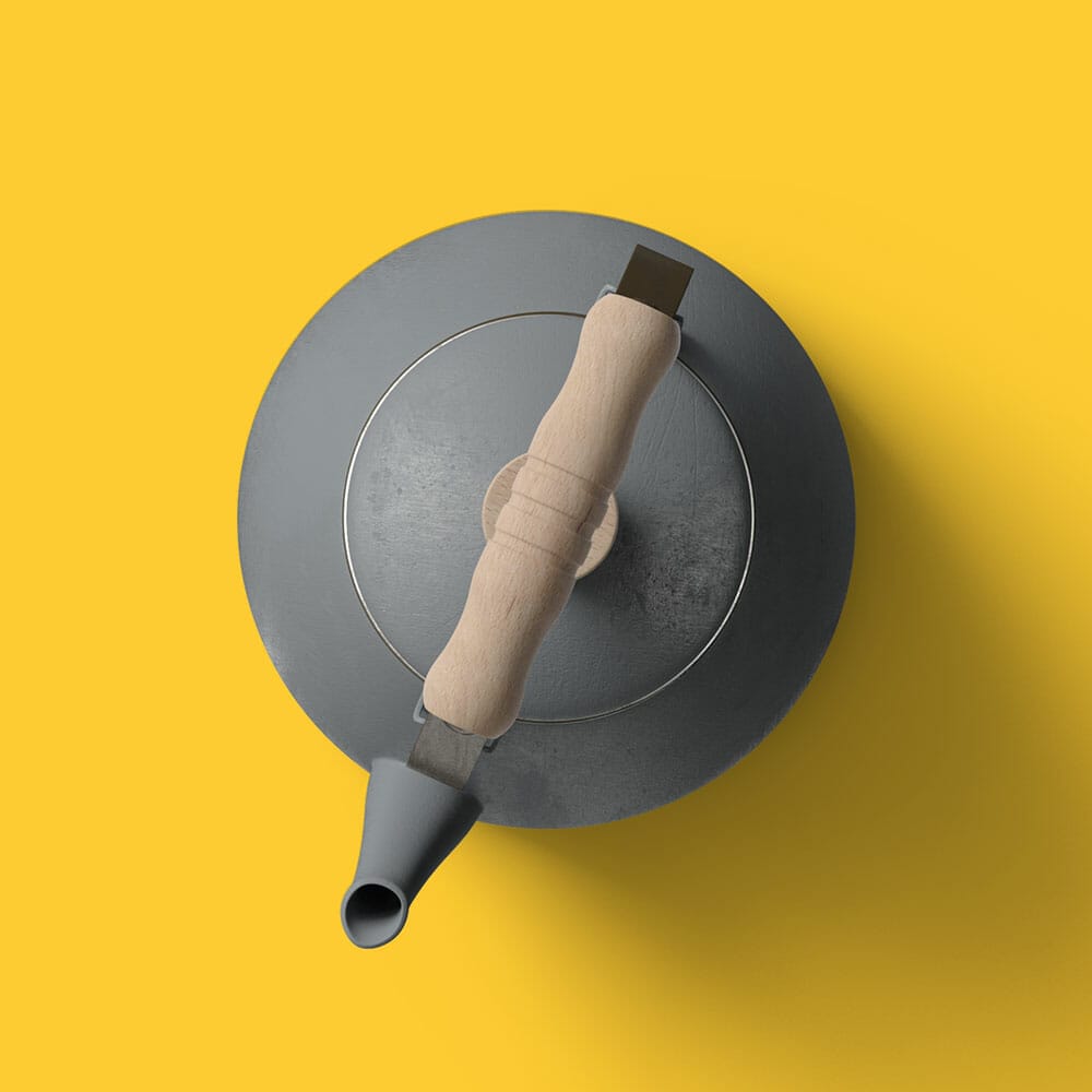 Free Top View Teapot Mockup PSD