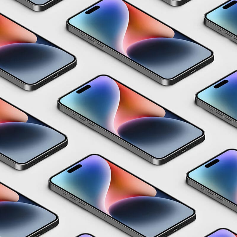 Free iPhone 14 Pro Max Grid Mockup