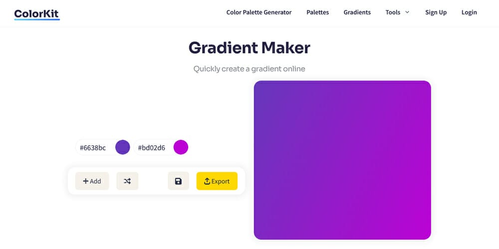Gradient Maker Online