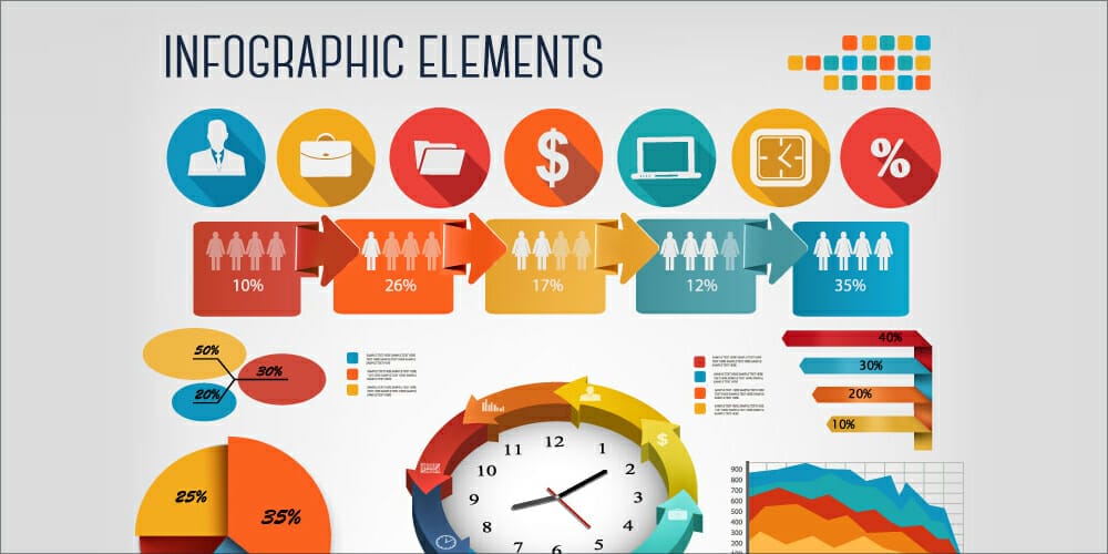 Infographics Business Elements Design Vector