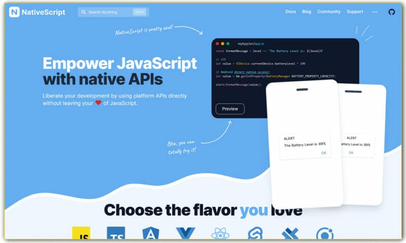 100+ JavaScript Frameworks For Web Developers