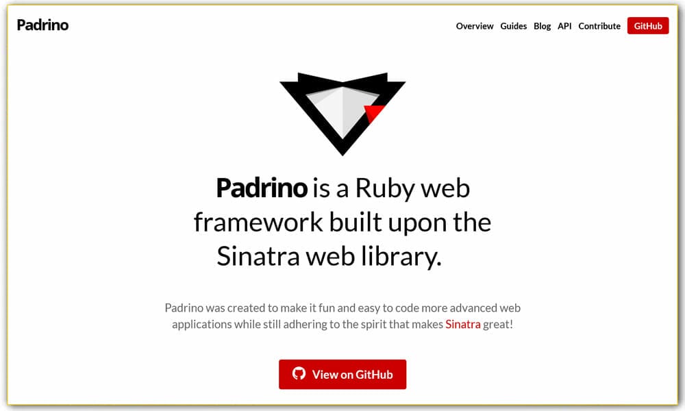 Padrino Ruby Web Framework