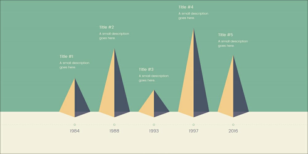 Pyramid Timeline Infographic 