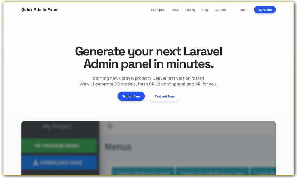 QuickAdminPanel