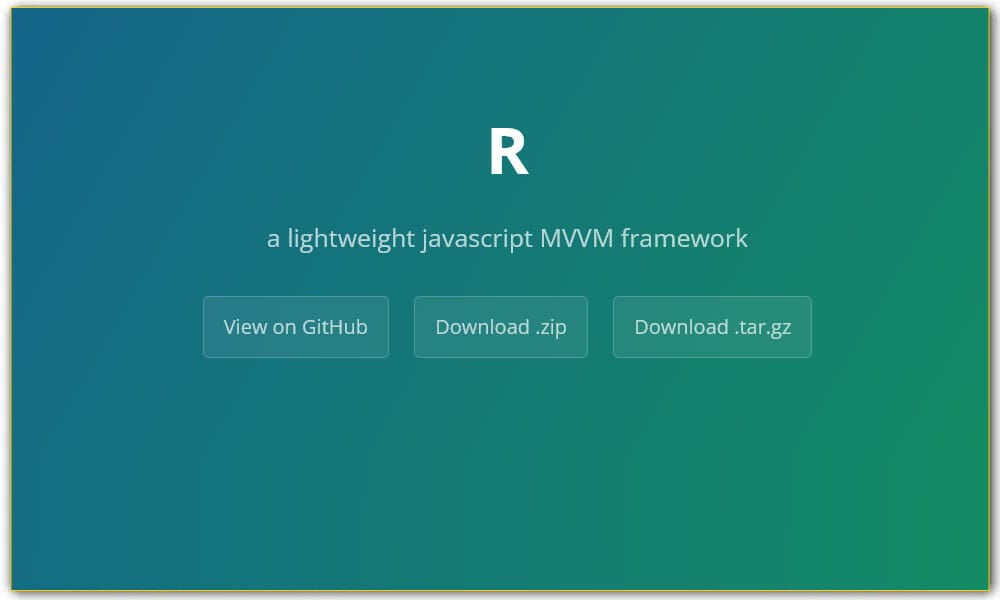R - Javascript MVVM Framework